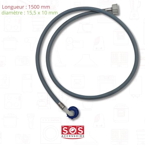 Tuyau d'alimentation pour lave linge CANDY Modèle 92250869 CTS8AA A0400 Pièce d'origine constructeur - vue 3