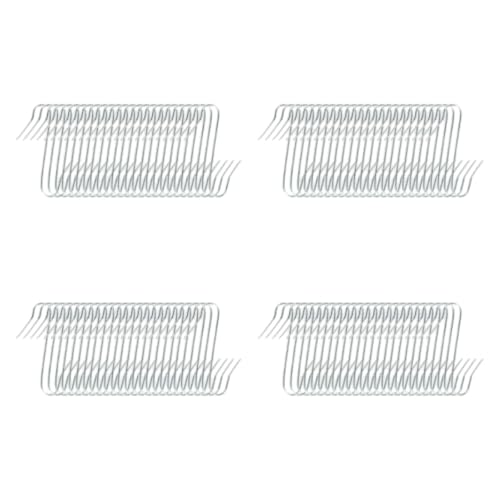 Fancyes 100x Christmas Ornament Hooks Tree Hangers Wreaths Holder Versatile Decor Hanging Hooks Xmas Hooks for Home Fireplace Wedding, Silver