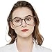 AEZUNI Large Frame Reading Glasses for Women Trendy Square Readers Eyeglasses 100 150 200 250 300 350 400 500 600 (Grey, 2.5)