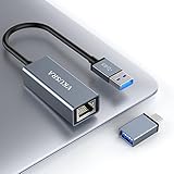 【Servicio Posventa Profesional】Todos los adaptadores VKUSRA USB 3.0/USB C a RJ45 Gigabit LAN incluyen 2 años de garantía y 45 días de garantía de devolución de dinero. No dudes en ponerte en contacto con nosotros si tienes alguna pregunta, te responderemos a tus correos electrónicos dentro de las 24 horas (día laborable).