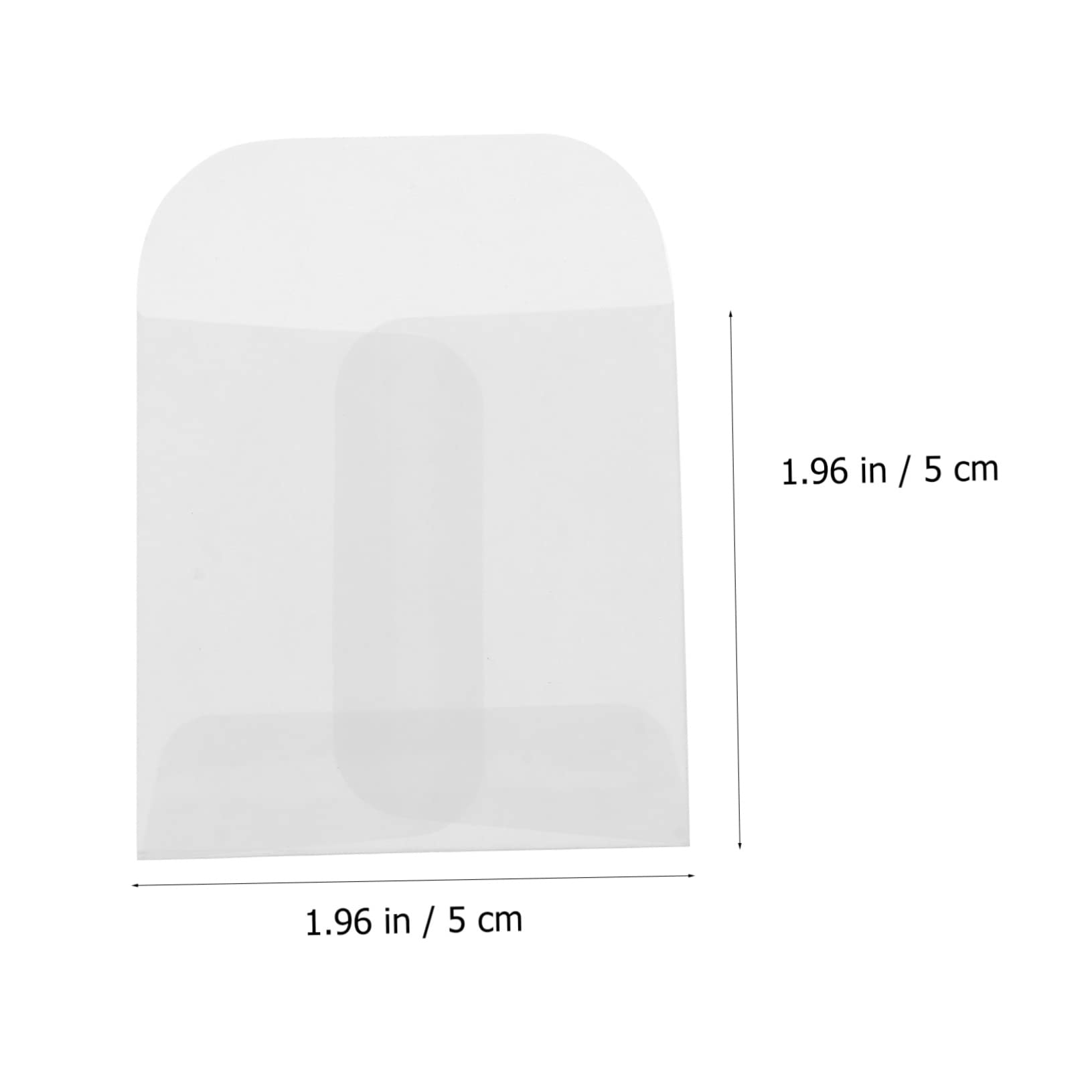 Lurrose Lot De 5 Sachets En Cellophane Petites Enveloppes À Étiquettes Pour Organiser De Petits Articles À Emballer 50 Pièces X 5