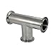 Megairon Diameter 38mm 1-1/2" 3-way Tee Connector fits 1.5" Tri Clamp,Sanitary Ferrule Pipe Fitting,Stainless Steel SS316