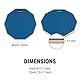 Donner Übungspad Practice Pad Drum 8 Zoll/20.32cm mit Drumsticks, Blau