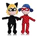 QIER 2 Piezas Kawaii Mariquita Niña Juguete De Peluche Milagrosa Mariquita Mariquita Mujer Anime Muñeca Niño Marioneta Regalo De Cumpleaños 30 Cm