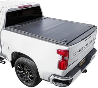Syneticusa Retractable Hard Tonneau Cover Fits 2019-2023 Chevy Silverado/GMC Sierra 1500 5'8