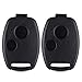 Funda de repuesto para llave de coche compatible con H-o-n-d-a Accord Crosstour Civic CR-V CR-Z Pilot Control remoto Shell sin cuchilla (2 unidades)