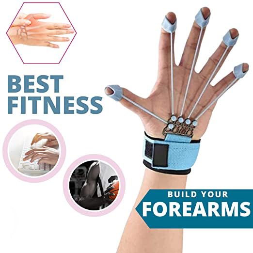 Image of MCP Healthcare Home Fitness Exerciser Kit - Adjustable Hand Grip & Arm Strength Tools for All Levels, Stress & Pain Relief, Multi-Color