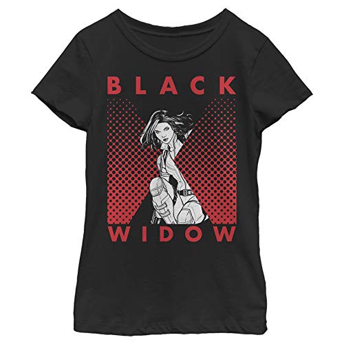 Fifth Sun Girl's Halftone Black Widow T-Shirt