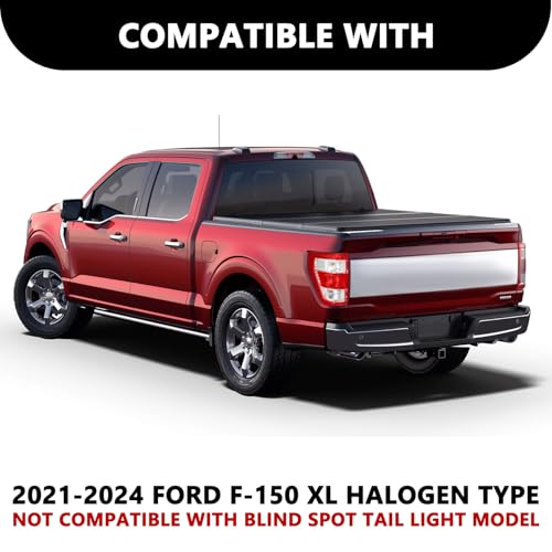 Image of Aosky Halogen Tail Light Assembly Compatible with 2021-2024 Ford F150 without Blind Spot Rear Taillight Brake Signal Lamp LH (Left Driver Side)