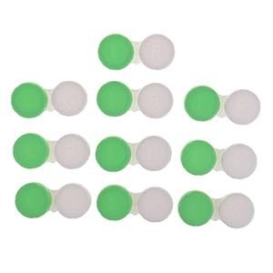 CUTICATE Contactlensdoosje Contactlensdoosje 10 Stuks Lensdoosje Lensdoosje – Groen, niet transparant