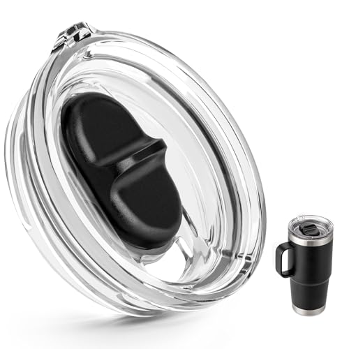 Bluwing 20 oz Replacement Screw Top Lid for YETI TraveI Mug with Threads Only, Spill Proof Stronghold Lid for YETI Threaded Travel Mug(1 Pack)