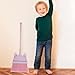 Veemoon Cute Small Broom for - for Household Cleaning and Sweeping - Ideal for Indoor and Outdoor Use Great for Hall Garage Yard and Home Floor Maintenance