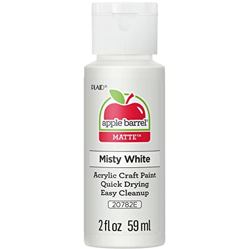 Apple Barrel Acrylic Paint in Assorted Colors (2 oz), 20782, Misty White