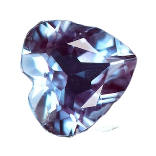 Alexandrite naturelle en cœur 9x9mm pour bague et création de bijoux DIY