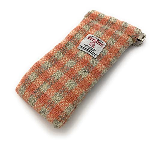 Glen Appin Étui à lunettes - Clip à ressort - Pochette à lunettes - Support à lunettes - Souple - Unisexe - Durable - Lavable - Carreaux rouges - 18 x 9 cm, Vichy corail, taille unique Cover