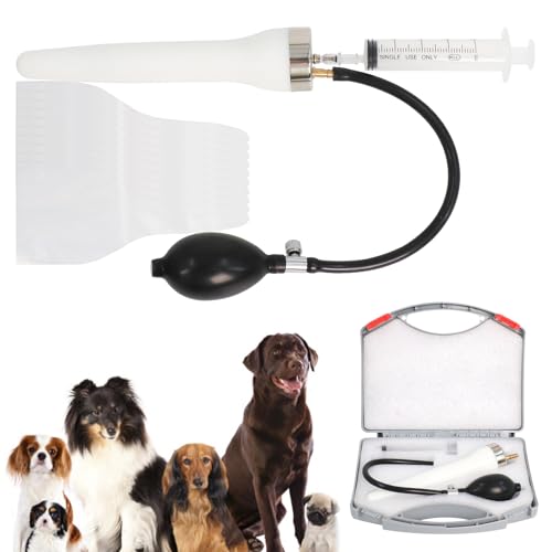 Wadoy Dog Artificial Insemination Kit for 22-44 lbs (10-20kg) Dogs Upgraded Pet Breeding Supplies for Border Collies French Bulldogs Shiba Inu and Other Medium-Sized Breeds