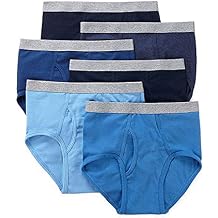 Stafford 6 Pack Blended Cotton Full-Cut Briefs Blues, Small