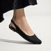 Rothy's The Almond Slingback, New Women's Slingback Flats, Closed-Toe & Back Strap for All-Day Wear, Sustainable & Washable, Black, 7.5