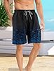 APTRO Men's Swim Trunks Swimming Shorts Board Shorts Quick Dry Beach Shorts Big and Tall Swim Shorts Black MK3308 3XL #1