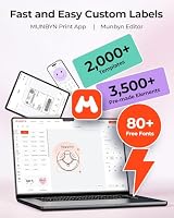 MUNBYN Bluetooth Etikettendrucker DHL, Label Printer 4x6, 403B, Rosa – Ansicht 4