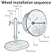lazYYzal Silent Hamster Wheel, Super-Silent Hamster Exercise Wheels Accessories, Quiet Running Wheels, Adjustable Stand for Hamsters Mice Or Other Small Animals (White, Ф 7 inch)