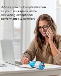 Wireless Mouse Cute Blue Aqua Water Mice Aesthetic Clear Silent Optical Portable Lightweight Retro Mice for PC Laptop Computer MacBook Kids Girl Women Gift with Liquid Water & Floater Clownfish