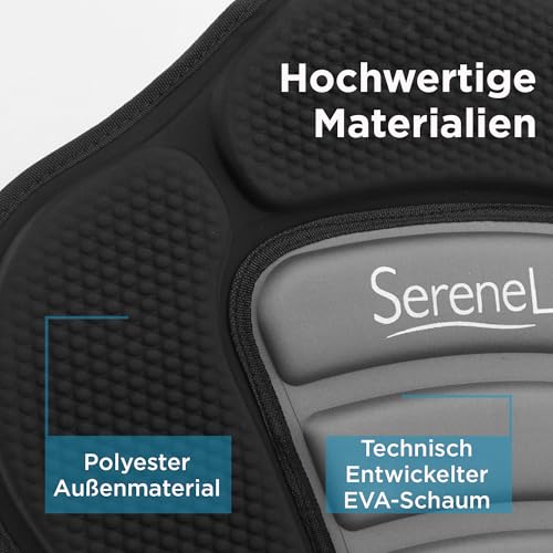 SereneLife Abnehmbarer Universal-Paddleboard-Sitz – verstellbarer Paddle-Sitz – ergonomisches Design für alle Körpergrößen, kompatibel mit Kajaks, Boote und Fischerboote
