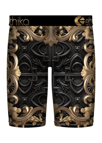 Ethika Men’s Boxer Brief, Knee Length, 4-Way Stretch Performance Underwear with Graphic Prints - Wildest2