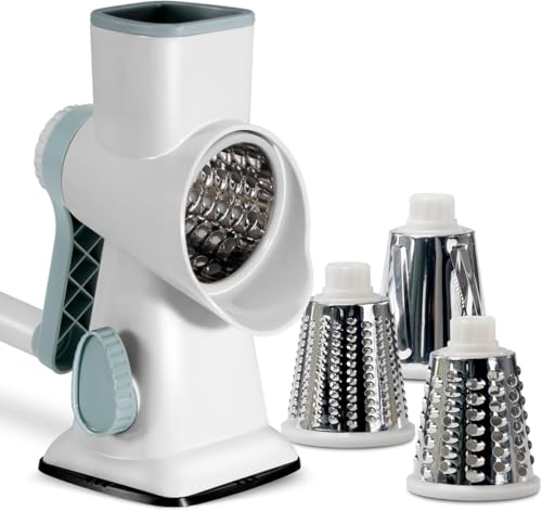 junbse野菜ナイフ、サラダ、カッター、セット、にんじんおろし器、チーズおろし器、スライサー、チーズカッター、キャベツシュレッダー、チョッパー、キッチン用品 (ホワイト)