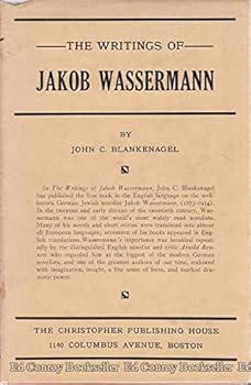Hardcover The Writings of Jakob Wassermann Book