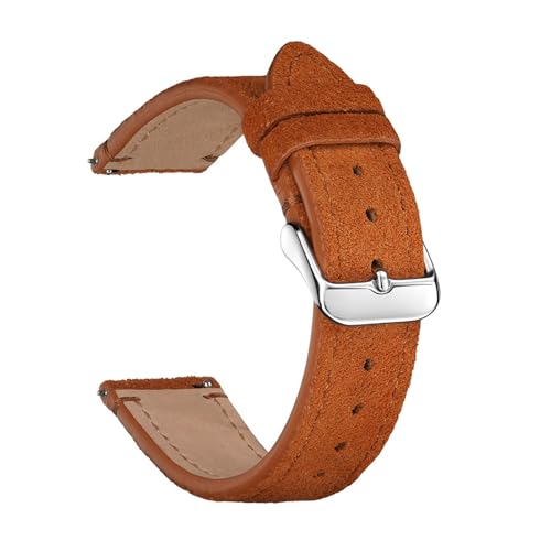 Correas de reloj cuero gamuza vaca mate 18mm estilo vintage premium