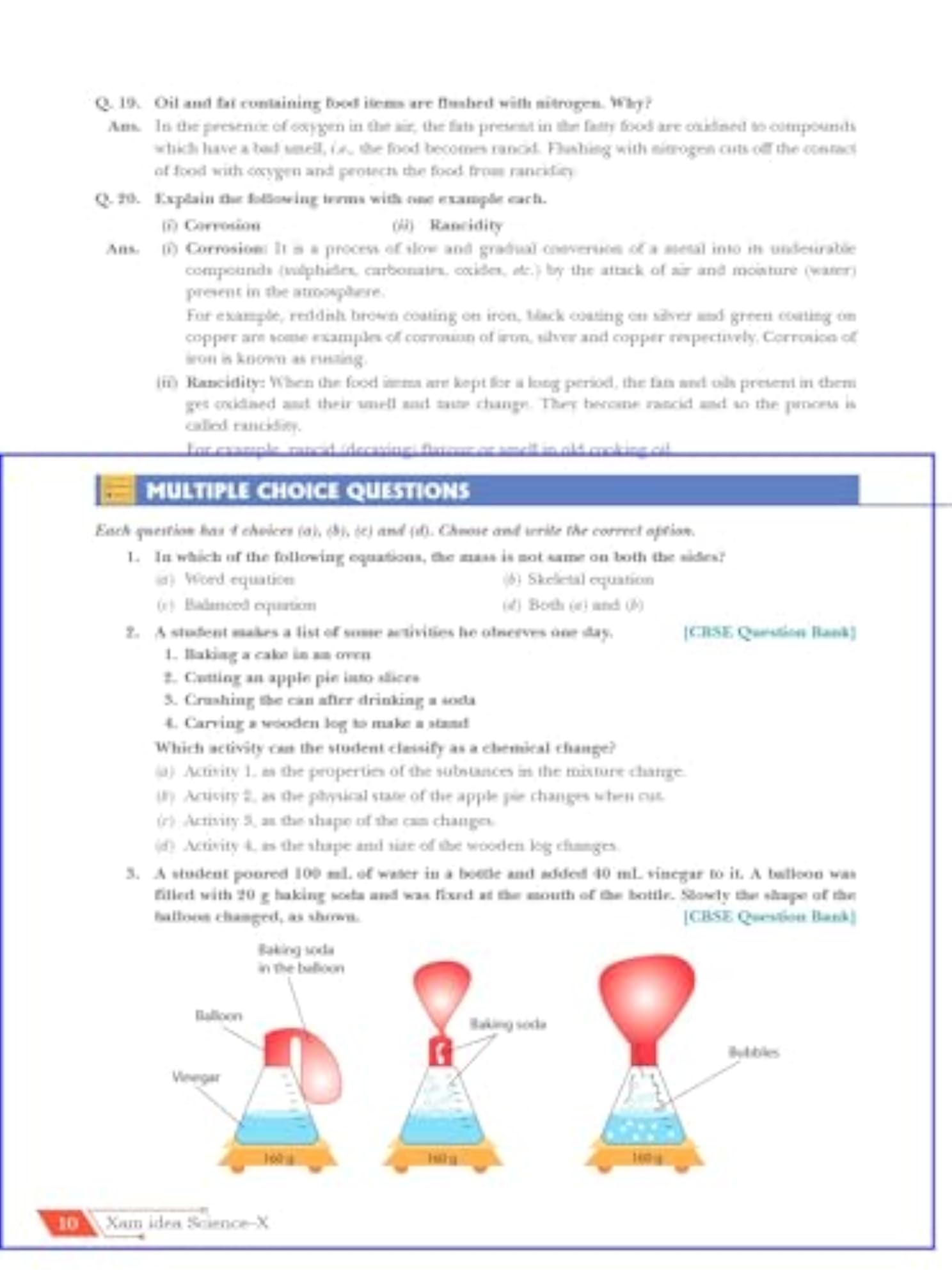 Xam idea Science Class 10 Book CBSE