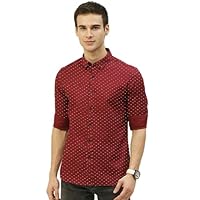 Peppyzone Men’s Printed Full Sleeves Casual Shirt