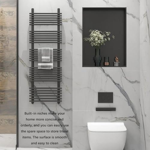 Estantes de ducha de acero inoxidable, almacenamiento de pared impermeable para artículos de tocador y champú, diseño de alcohol integrado, ideal para la organización del hogar