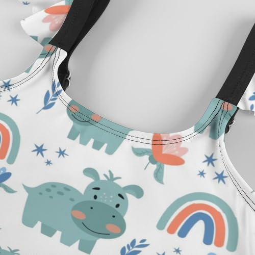 Image of Girls One Piece Swimsuit Swimwear Bathing Suits 3-12 Years