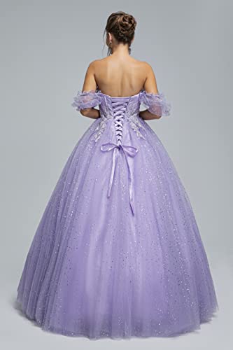 Image of Women's Beading Sweetheart Ball Gown Tulle Layed Long Quinceanera Dress