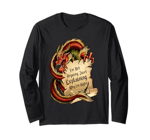 I'm Not Arguing Just Explaining Why I'm Right Funny Dragon Manga Larga