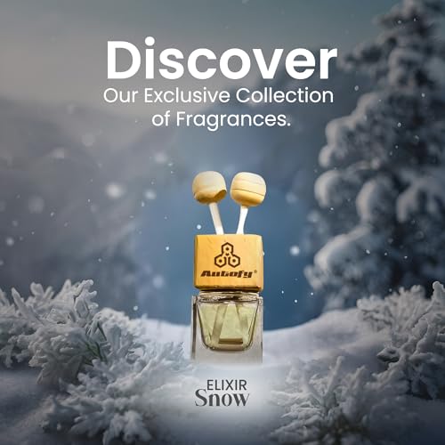 Image of Autofy ELIXIR Vent Perfume for Dashboard Perfume Diffuser Car Fragrance Car Air Freshener Car Accessories for Interior All Cars Long Lasting Car Perfume & Freshener [10ML] (Snow)