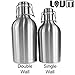 Stainless Steel Beer Growler - 64 Oz. Bottle with Secure Swing Top Lid for Freshness - Best Quality Growlers - Food Safe - Plastic Free