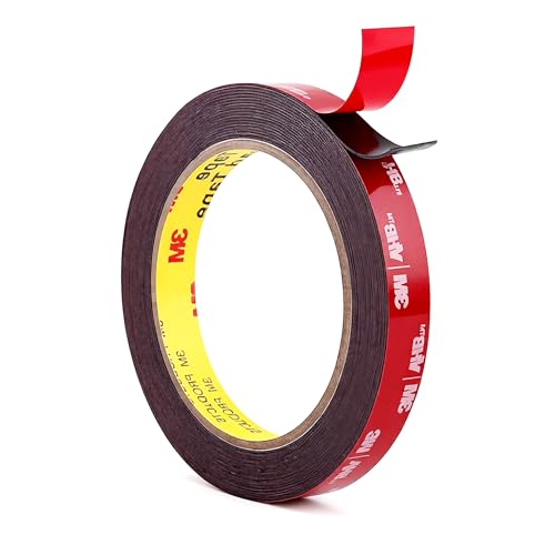3M Double Sided Acrylic Foam Tape 0.5 Inch Heavy Duty Mounting Tape Waterproof Weather Resistant for Deck Fence Repair Treated Lumber Indoor Outdoor Use