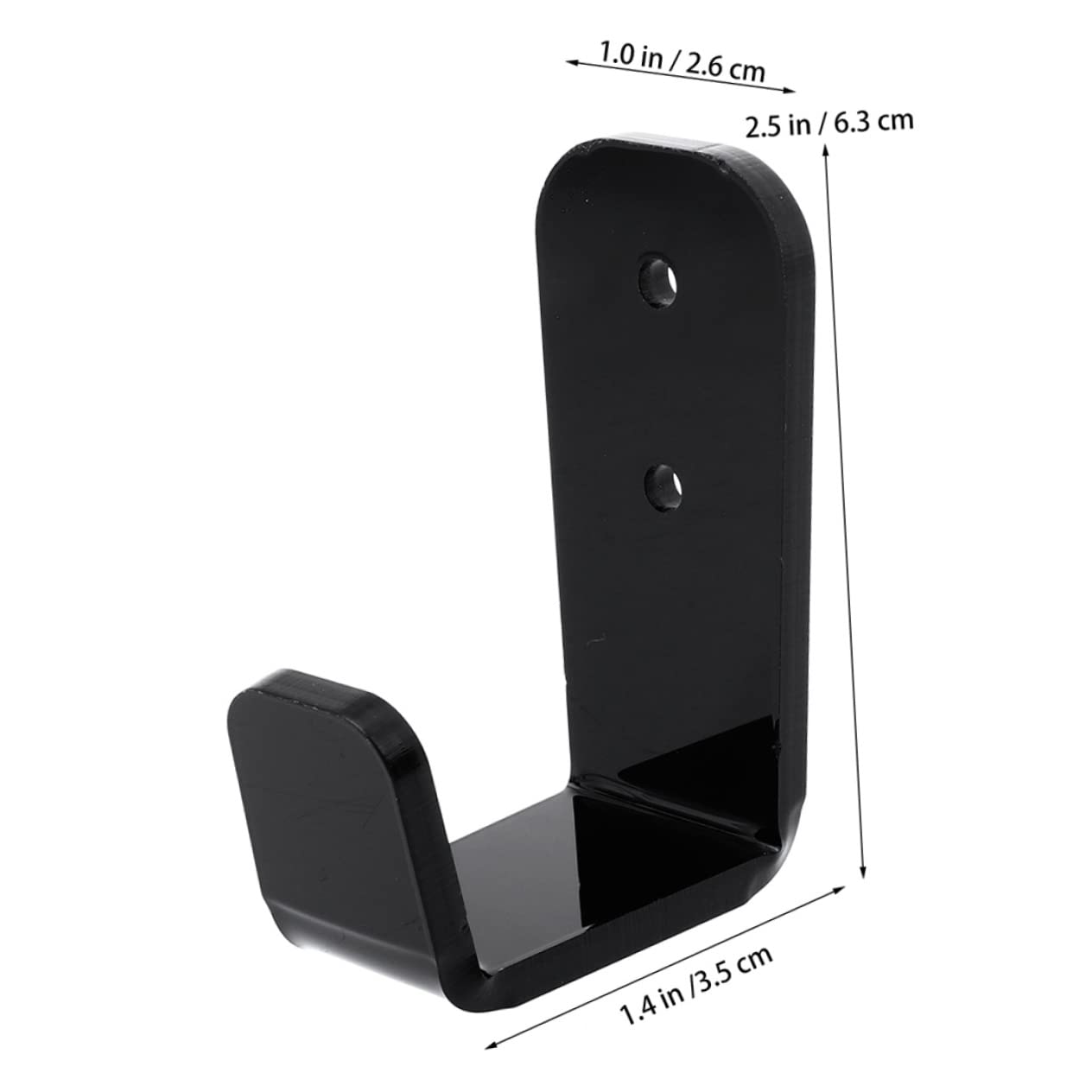 Abaodam 4Pairs Acrylic Fishing Pole Wall Racks Multi Functional Organizers for Ski Poles Hiking Poles Hockey Sticks Smooth Edges Easy Installation with Screws