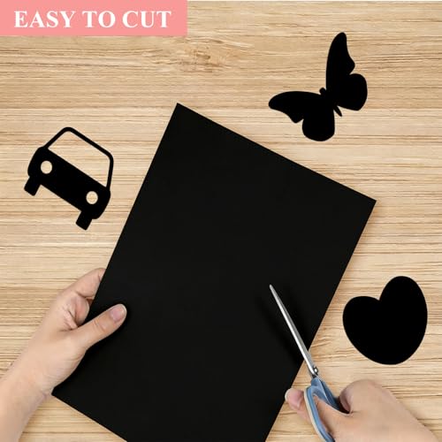 300 Sheets Arts Craft Paper for Drawing 18” x 24” Black Construction Paper for Art Project Supplies, Standard Weight by Shinok - Used condition - Image 4
