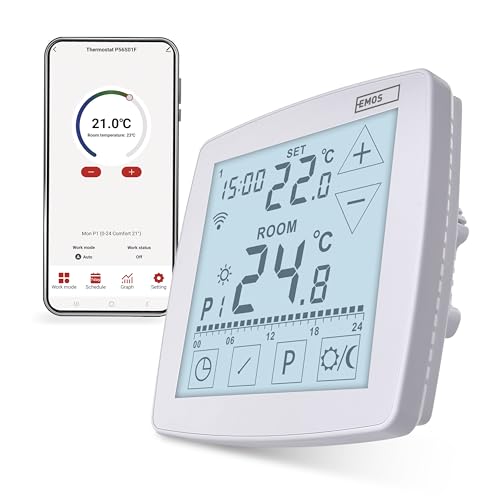 Thermostat d'ambiance Smart Home EMOS GoSmart WiFi Open Therm pour chauffage au sol