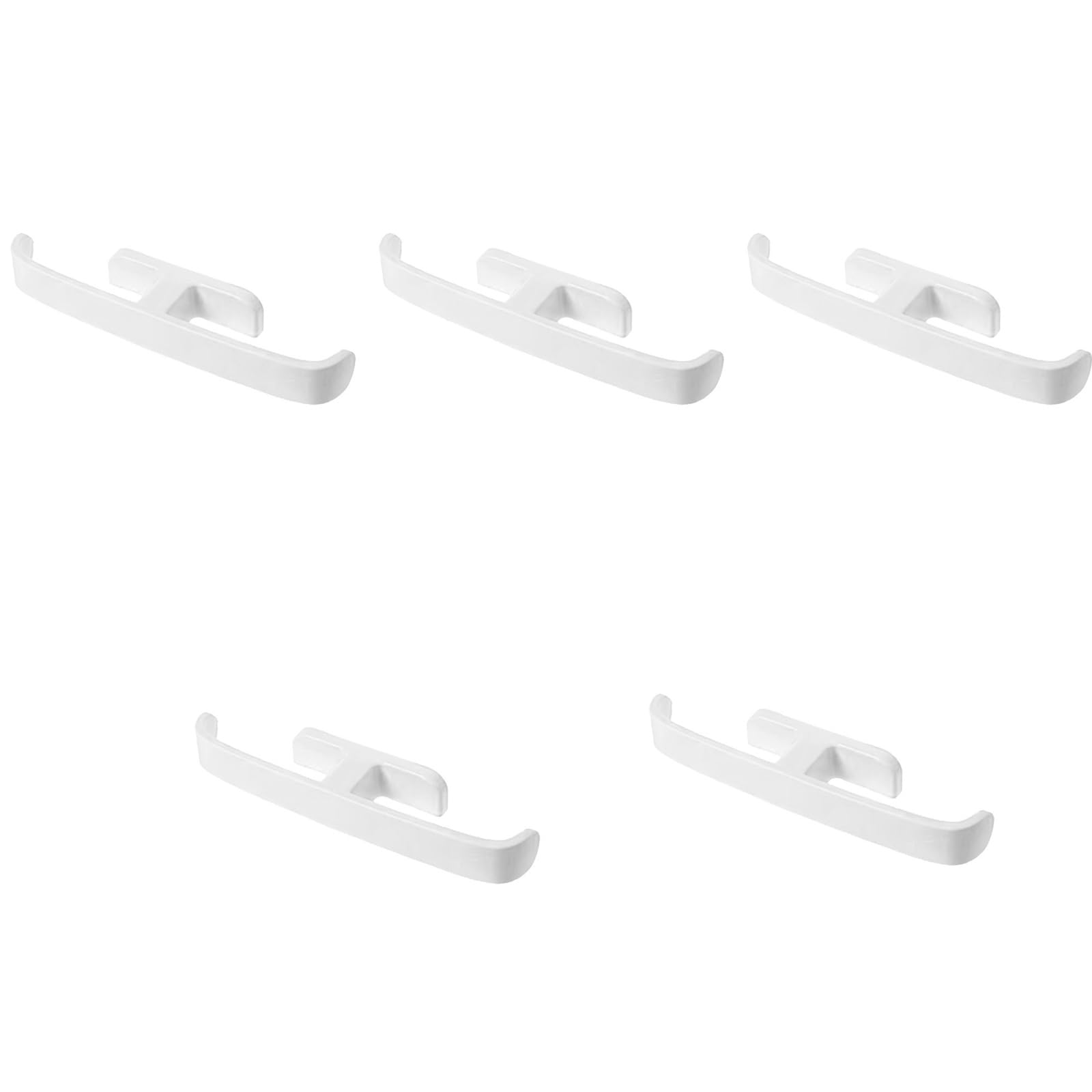 Msioytog 5Pieces Wall Mounted Adhesive Shoe Rack Water Resistant Not Drill Installation Bathroom Slipper Hanger Shelf Organizers Shoe Shelf