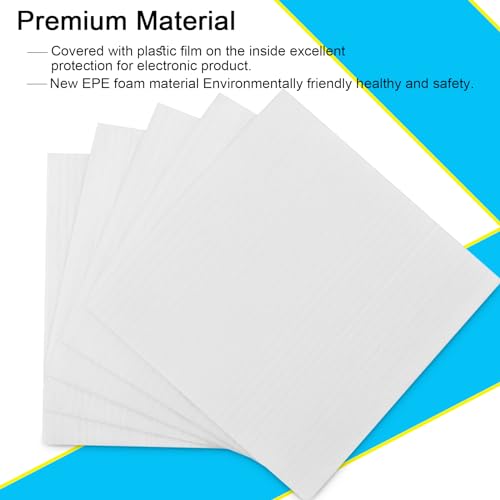 APOCHON Pacotes de 50 bolsas de espuma de almofada, bolsas de espuma de 12 x 12 polegadas para prote