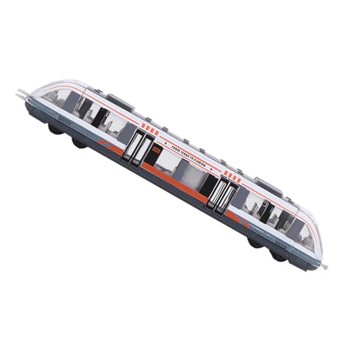 Dioche Toy Red Juguete Educativo para Niños, Modelo de Tren, Aleación Duradera, Función de Retroceso, Juego Creativo para Niños, Regalo de Cumpleaños (White)