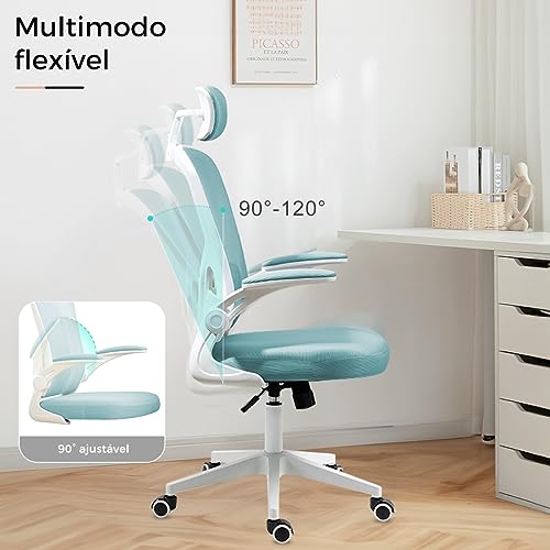 cadeira de ergonomica escritorio（Verde）