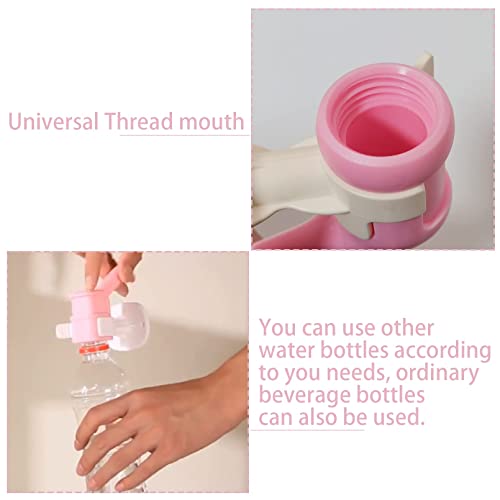 Pinvnby Rabbit Dog Water Bottle No Drip Hanging Chinchilla Water Dispenser Plastic Leak-Proof Bunny Waterer Suspended Small Pet Water Feeder For Ferret Hedgehog Squirrel Kitty Puppy (Pink) #TOP3