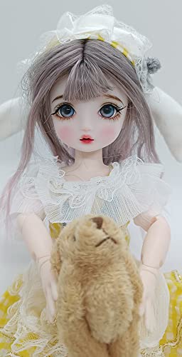 Bositigo Original Elf Ear Design Bjd Doll 1/6 Sd Dolls 11.8 Inch 18 Ball Jointed Doll Cute Diy Toys With Clothes Outfit Shoes Wig Hair Makeup,Best For Kids Girls Children - Moon #TOP1