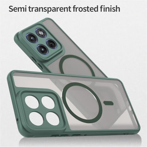 Image of Compatible with Motorola Moto X70 Air Case Cover,Compatible with MagSafe,Anti-Fall,Compatible with Motorola Edge 70 5G XT2601-2 XT2603-2 Cell Protective Phone Case Green